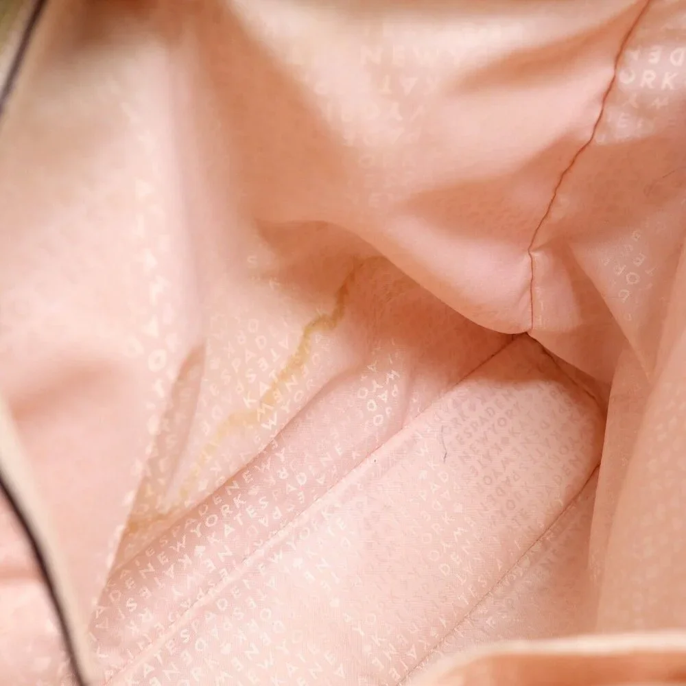 Kate Spade Jenner MacCall Cow Light Pink Leather Shoulder Tote‎ Bag